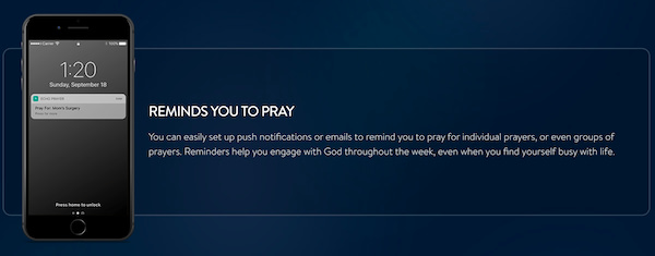 the Echo Prayer App Reminders