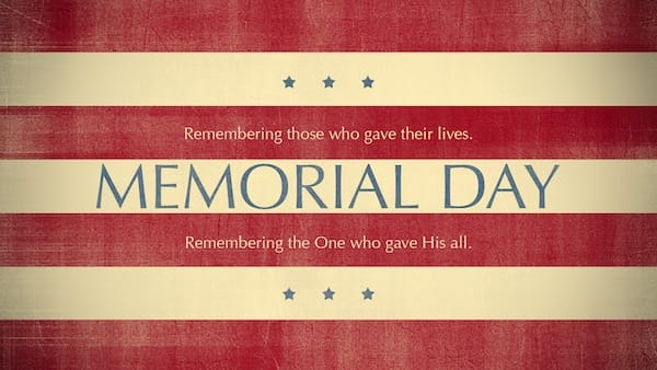 Scripture on Memorial Day - Flag