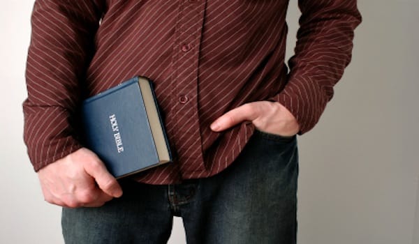 Why Go to Church - Man Holding Bible