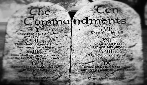 the Ten Commandments - 10 Commandments
