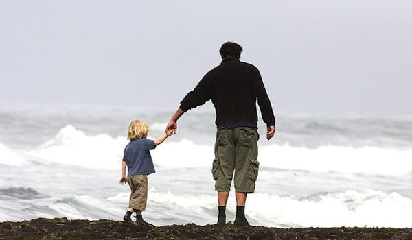 Scripture on Parenting - Dad Walking with Son