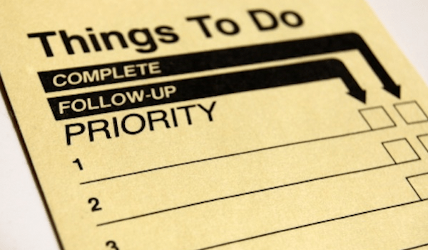 Scripture on Priorities - Checklist